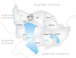 Karte Gemeinde Steinhausen